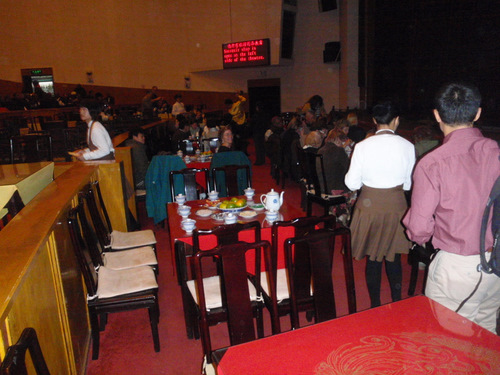 Front Stage Table Seating.